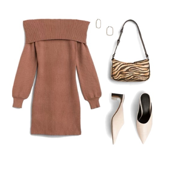 Kayleigh Ensley Off The Shoulder Sweater Dress - Picture 6 of 9